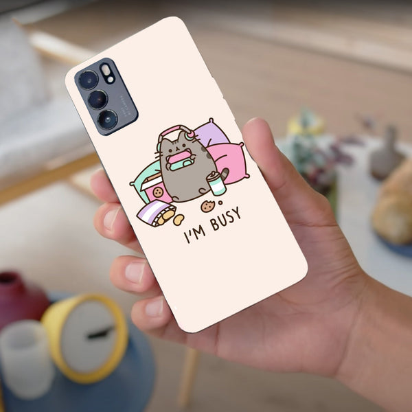 Husa compatibila cu Oppo Reno 5 4G model Im Busy, Silicon, TPU, Viceversa