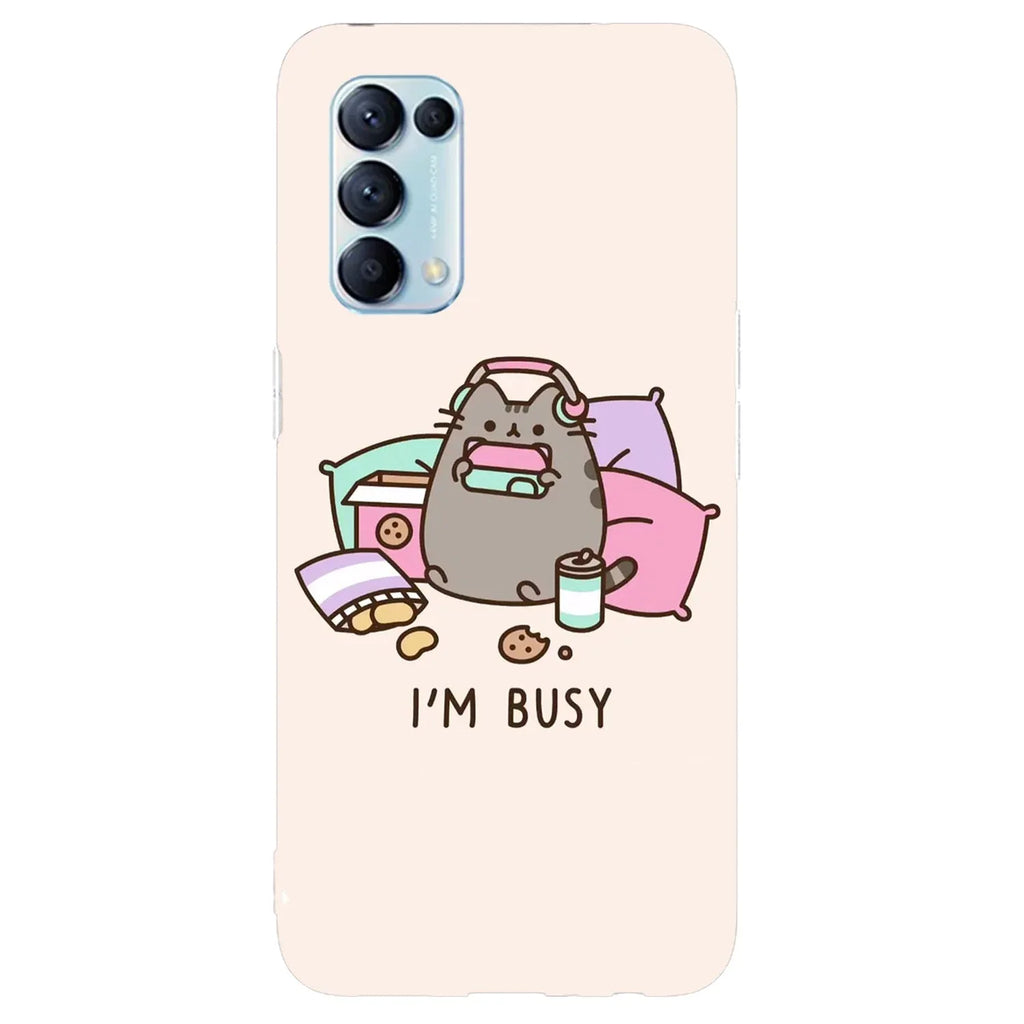 Husa compatibila cu Oppo Find X2 model Im Busy, Silicon, TPU, Viceversa - Viceversa