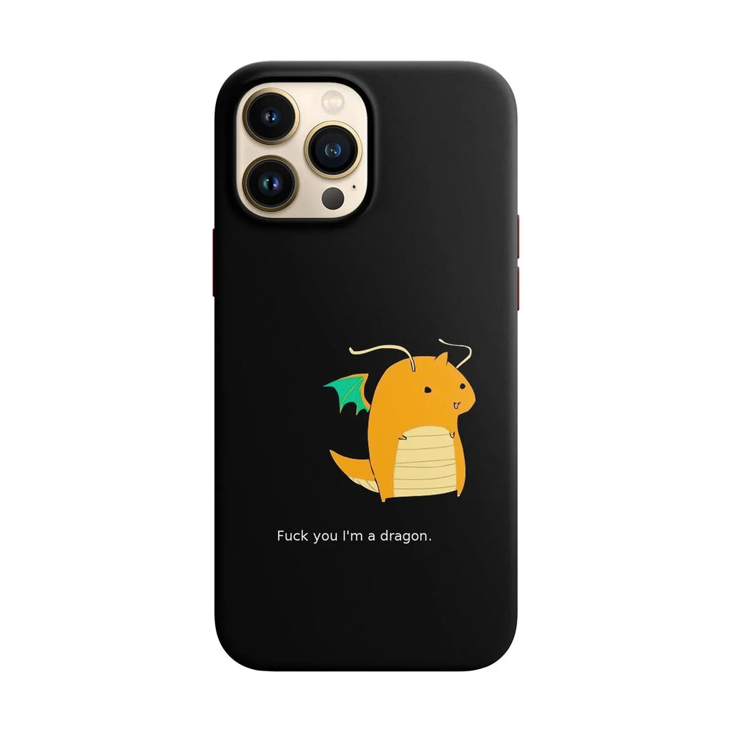 Husa compatibila cu Apple iPhone 12 Mini model I am a dragon, Silicon, TPU, Viceversa - Viceversa