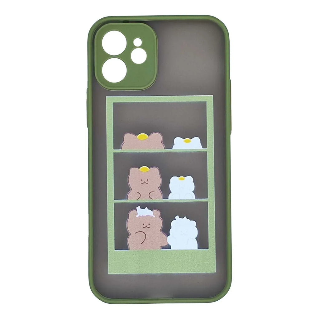 Husa compatibila cu Apple iPhone 12 model Teddy bears, Silicon, TPU, Viceversa - Viceversa