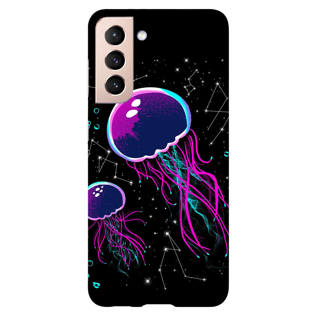 Husa compatibila cu Samsung Galaxy S21 FE model Jellyfish constellation, Silicon, TPU, Viceversa