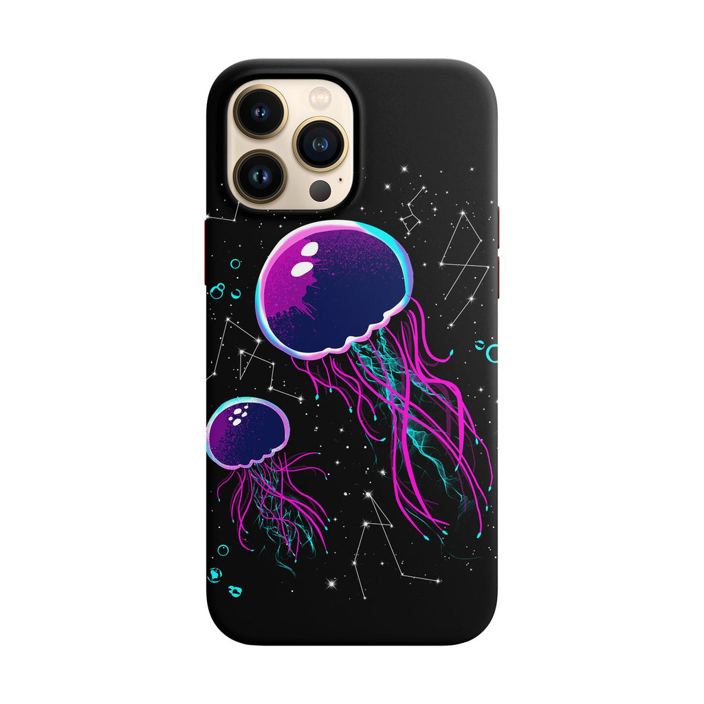 Husa compatibila cu Apple iPhone 13 Mini model Jellyfish constellation,Silicon, Tpu, Viceversa