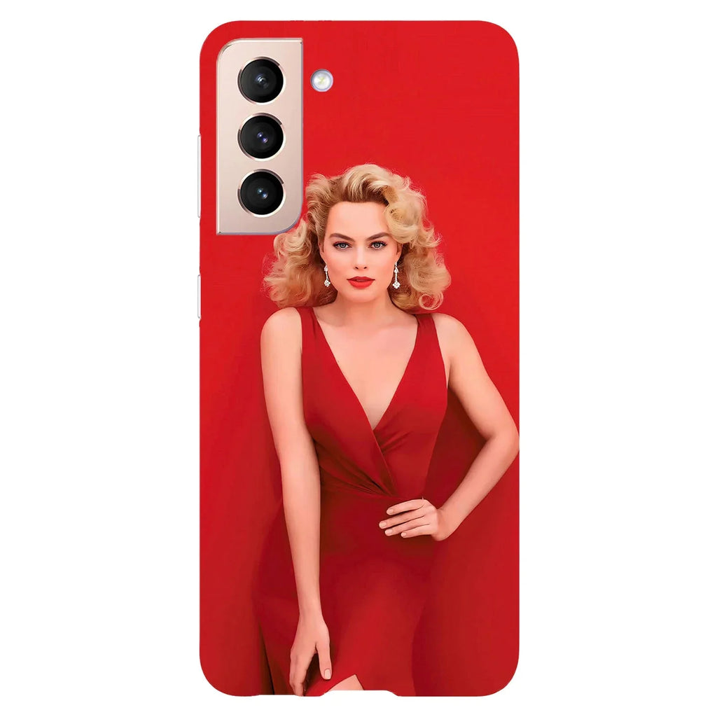 Husa compatibila cu Samsung Galaxy S21 Plus model Margot Robbie, Silicon, TPU, Viceversa - Viceversa