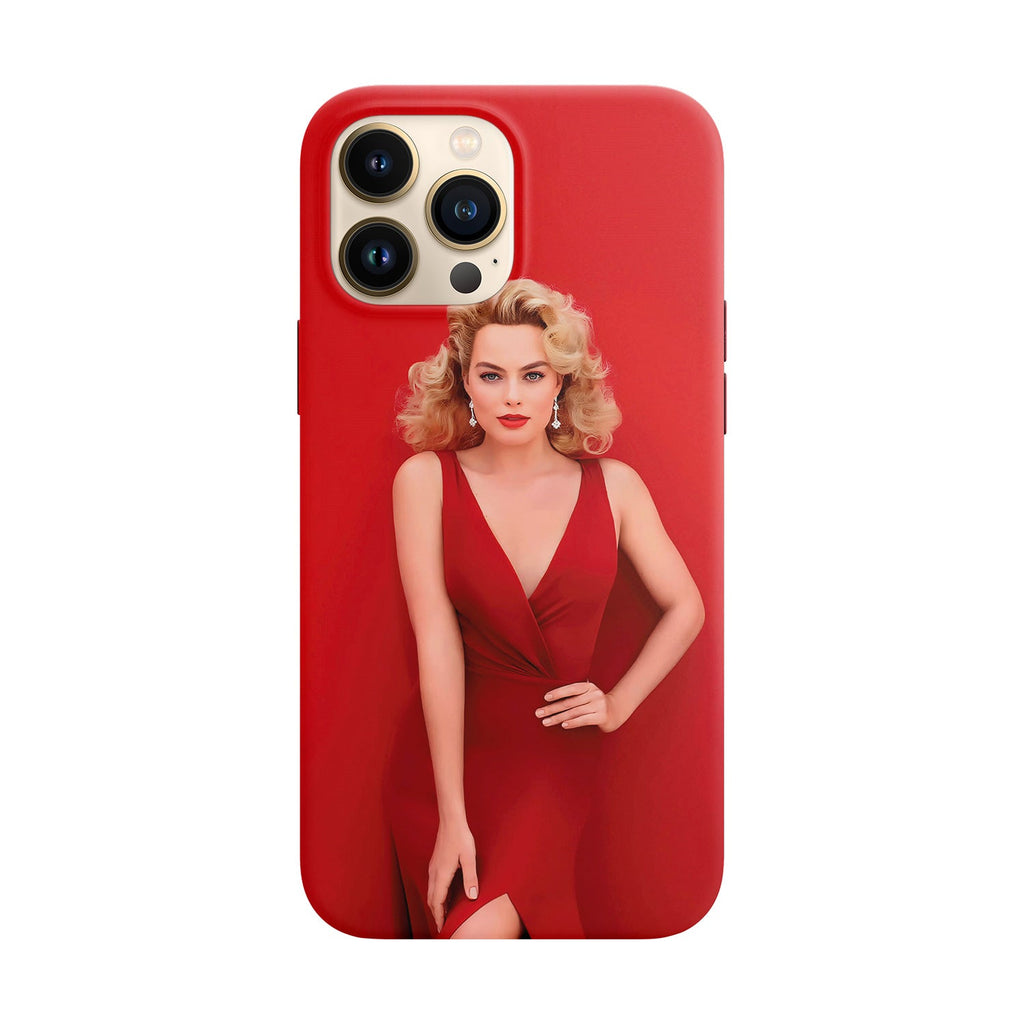 Husa compatibila cu Apple iPhone 13 Mini model Margot Robbie,Silicon, Tpu, Viceversa