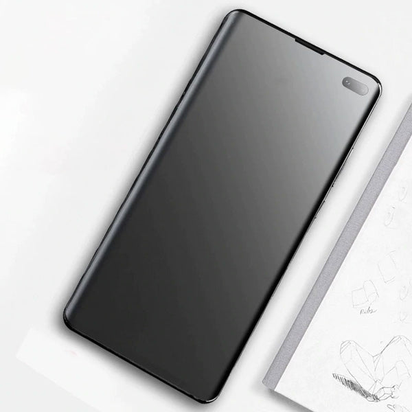 Folie Anti Glare Apple iPhone 12 Pro Max Fata Transparenta Premium Hydrogel Antisoc, Regenerabila, Anti Amprenta