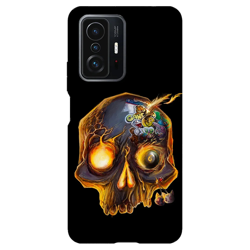 Husa compatibila cu Xiaomi 12 model Fire skull, Silicon, TPU, Viceversa - Viceversa