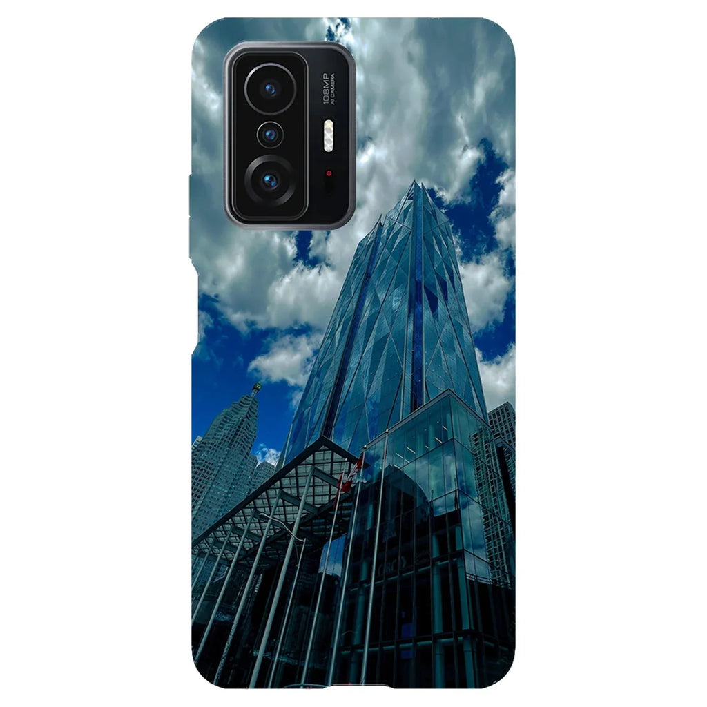 Husa compatibila cu Xiaomi 11T Pro model Glass City, Silicon, TPU, Viceversa - Viceversa