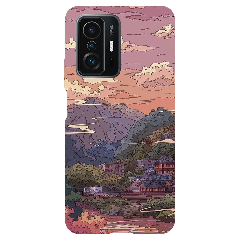 Husa compatibila cu Xiaomi 12 model Mountain train, Silicon, TPU, Viceversa - Viceversa