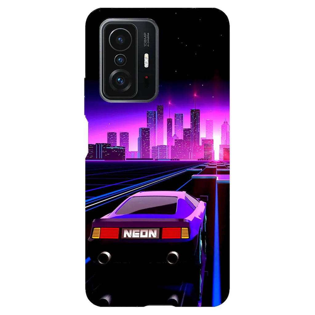 Husa compatibila cu Xiaomi 12 model Neon Retrowave, Silicon, TPU, Viceversa - Viceversa