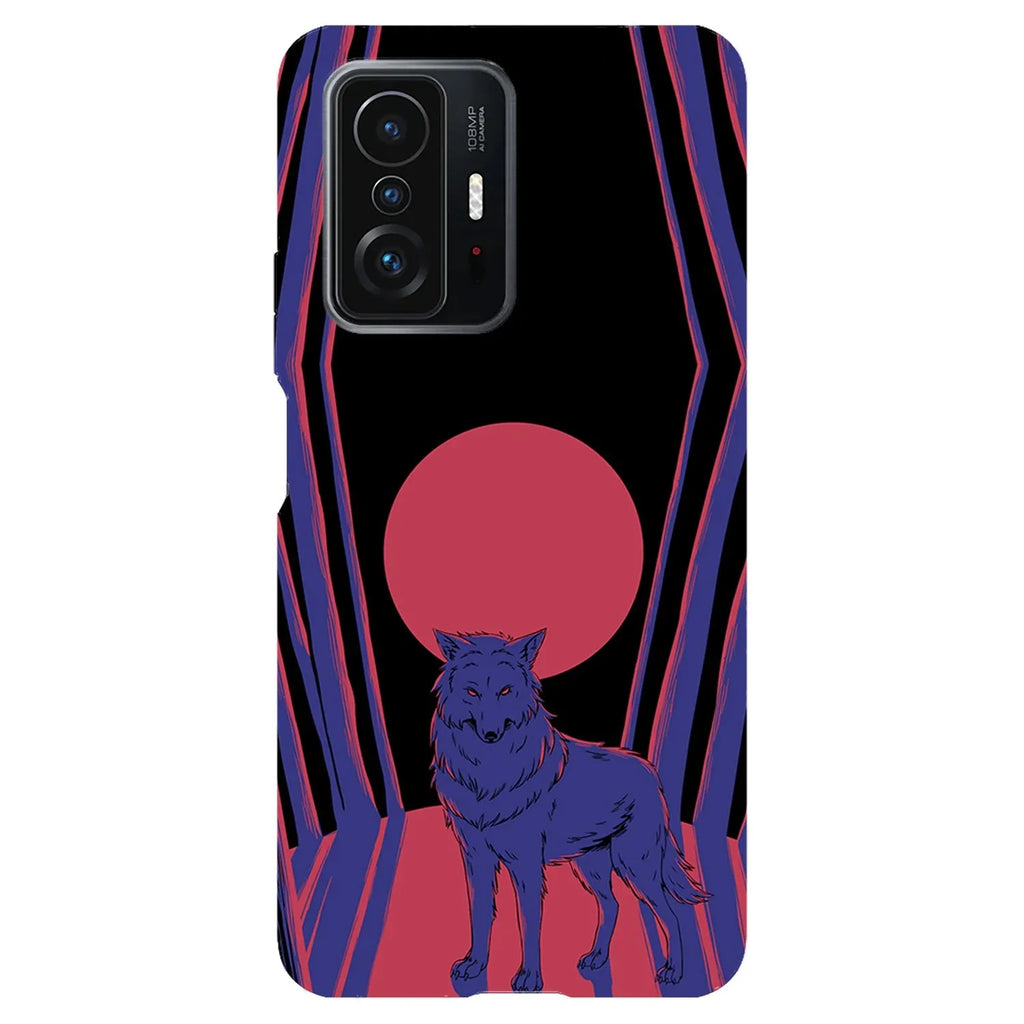 Husa compatibila cu Xiaomi 11T Pro model Red moon wolf, Silicon, TPU, Viceversa - Viceversa