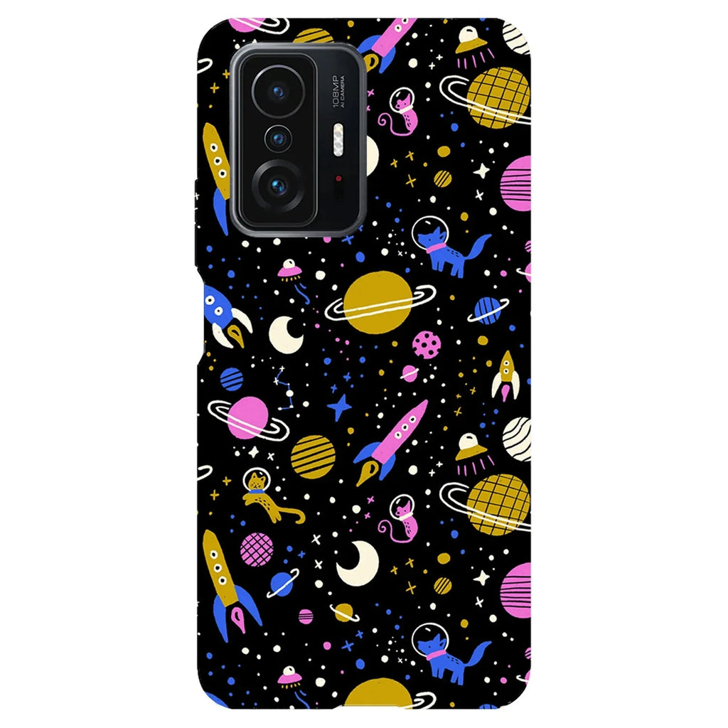 Husa compatibila cu Xiaomi 11T Pro model Space Doodle, Silicon, TPU, Viceversa - Viceversa
