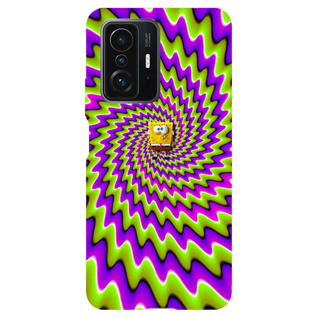 Husa compatibila cu Xiaomi 11T Pro model Sponge Bob Chilling, Silicon, TPU, Viceversa - Viceversa
