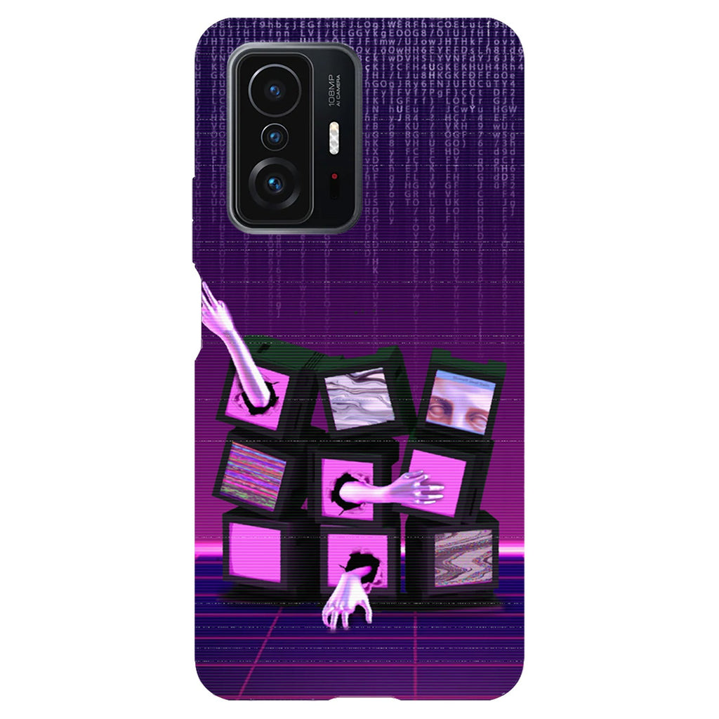 Husa compatibila cu Xiaomi 11T Pro model Trapped in a simulation, Silicon, TPU, Viceversa