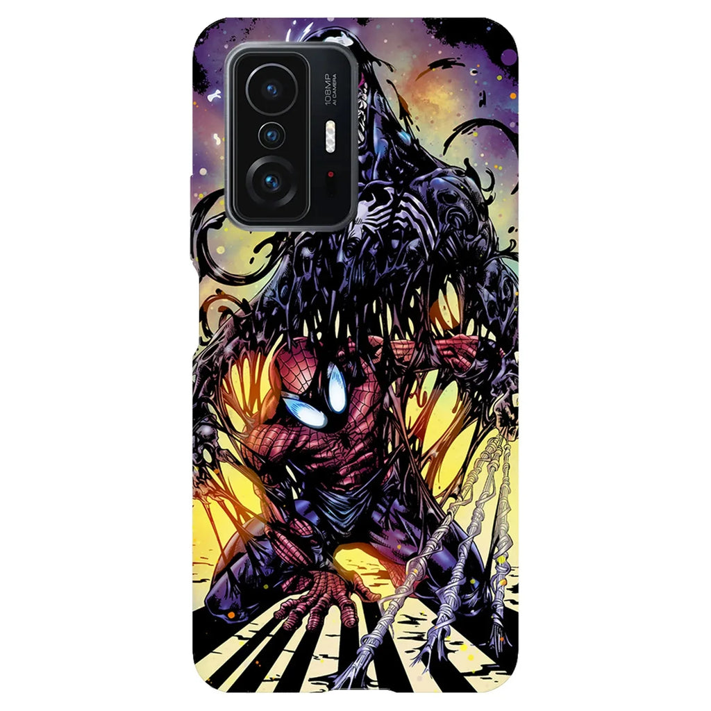Husa compatibila cu Xiaomi 12 model Venom vs spiderman, Silicon, TPU, Viceversa - Viceversa