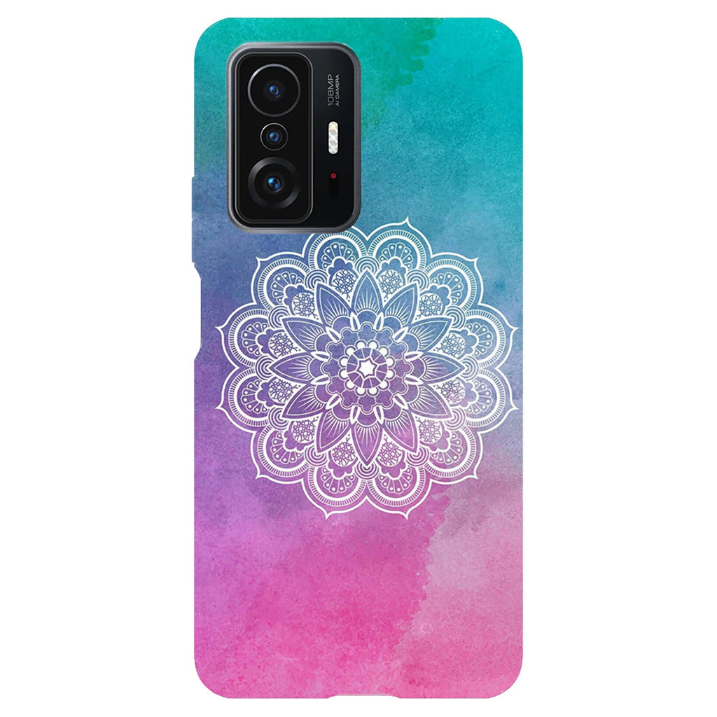 Husa compatibila cu Xiaomi 11T Pro model Watercolor Mandala, Silicon, TPU, Viceversa
