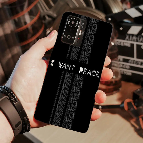 Husa compatibila cu Xiaomi 11T Pro model I want peace, Silicon, TPU, Viceversa - Viceversa