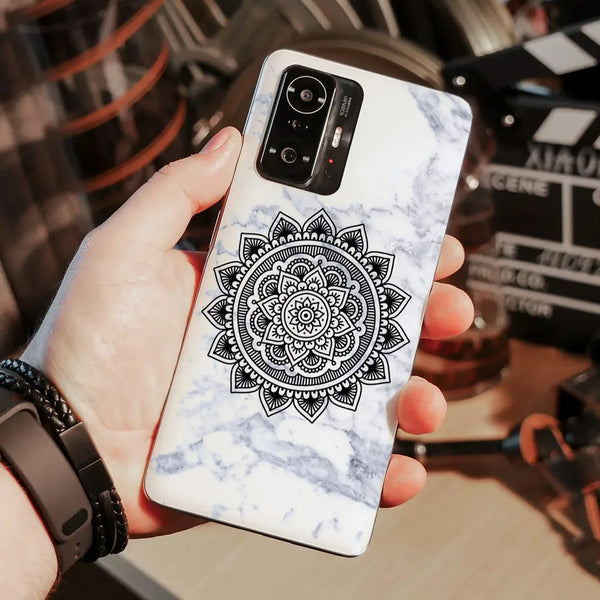 Husa compatibila cu Xiaomi 11T Pro model Marble Mandala, Silicon, TPU, Viceversa - Viceversa