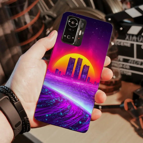 Husa compatibila cu Xiaomi 11T Pro model Neon city, Silicon, TPU, Viceversa - Viceversa