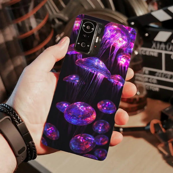 Husa compatibila cu Xiaomi 11T Pro model Neon Jellyfish, Silicon, TPU, Viceversa - Viceversa