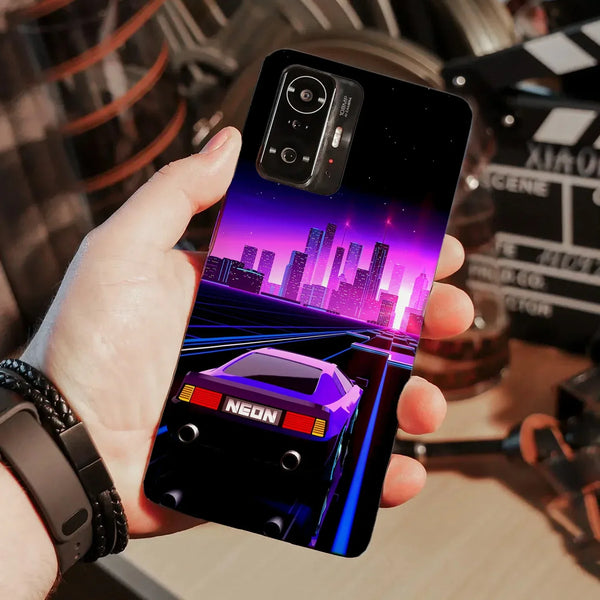 Husa compatibila cu Xiaomi 11T Pro model Neon Retrowave, Silicon, TPU, Viceversa - Viceversa