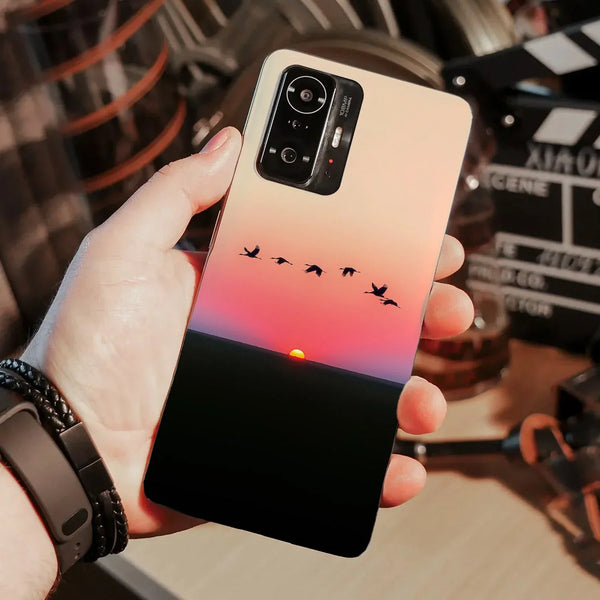 Husa compatibila cu Xiaomi 11T Pro model Over the sunset, Silicon, TPU, Viceversa - Viceversa