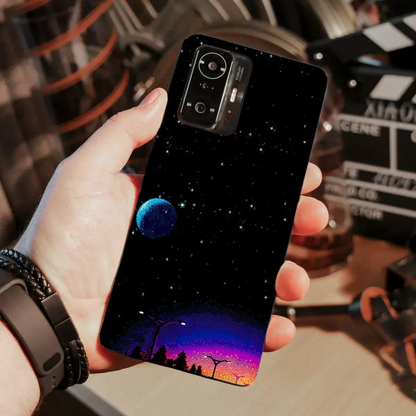Husa compatibila cu Xiaomi 11T Pro model Pixelated space view, Silicon, TPU, Viceversa - Viceversa