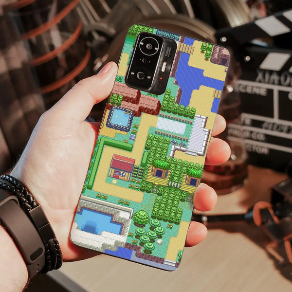 Husa compatibila cu Xiaomi 11T Pro model Pokemon pixelated map, Silicon, TPU, Viceversa - Viceversa