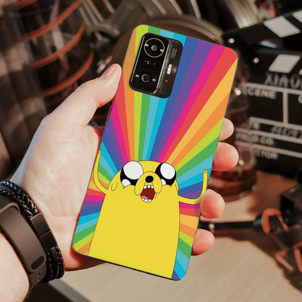Husa compatibila cu Xiaomi 11T Pro model Rainbow Jake Adventure Time, Silicon, TPU, Viceversa - Viceversa