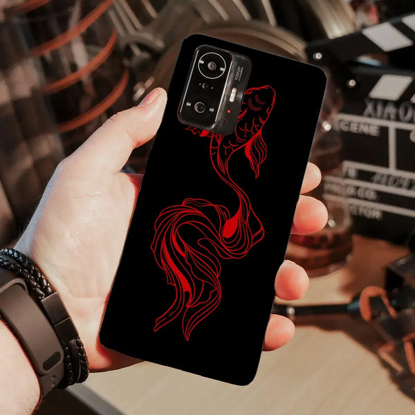 Husa compatibila cu Xiaomi 11T Pro model Red Koi Fish, Silicon, TPU, Viceversa - Viceversa