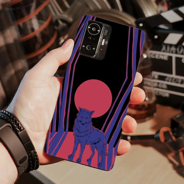 Husa compatibila cu Xiaomi 11T Pro model Red moon wolf, Silicon, TPU, Viceversa - Viceversa