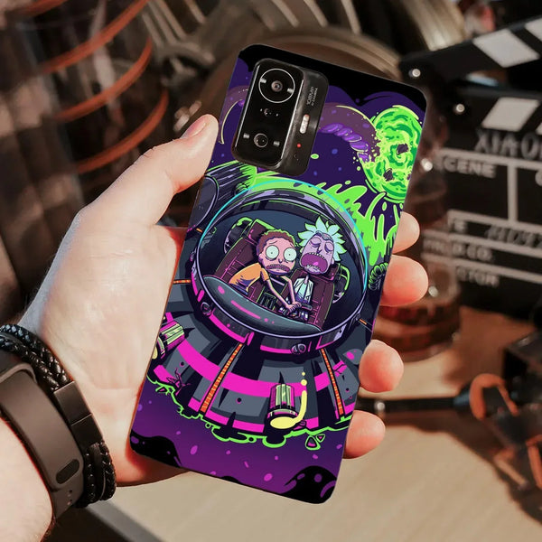 Husa compatibila cu Xiaomi 11T Pro model Rick and Morty crashing, Silicon, TPU, Viceversa - Viceversa
