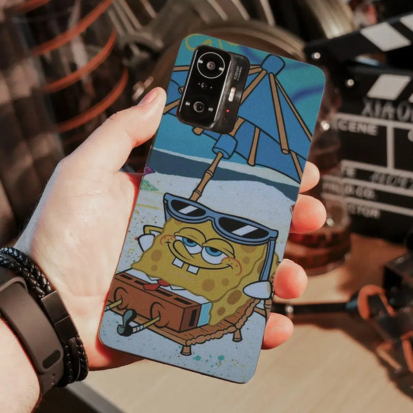 Husa compatibila cu Xiaomi 11T Pro model Sponge Bob Chilling, Silicon, TPU, Viceversa - Viceversa