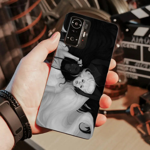 Husa compatibila cu Xiaomi 11T Pro model Black & White, Silicon, TPU, Viceversa - Viceversa