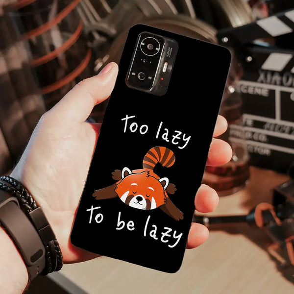 Husa compatibila cu Xiaomi 12 Pro model Too lazy to be lazy, Silicon, TPU, Viceversa - Viceversa