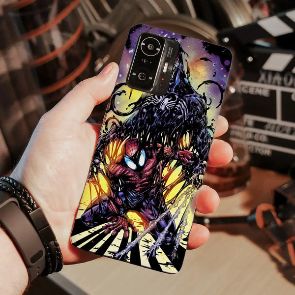 Husa compatibila cu Xiaomi 12 Pro model Venom vs spiderman, Silicon, TPU, Viceversa - Viceversa