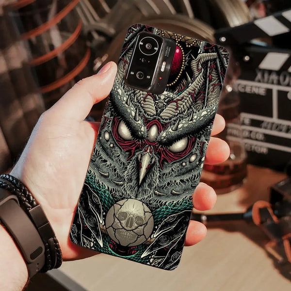 Husa compatibila cu Xiaomi 11T Pro model Curse of the Dead Owl, Silicon, TPU, Viceversa - Viceversa
