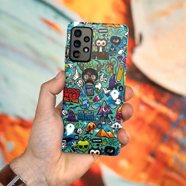 Husa compatibila cu Samsung Galaxy A22 4G model Modern Graffity, Silicon, TPU, Viceversa - Viceversa