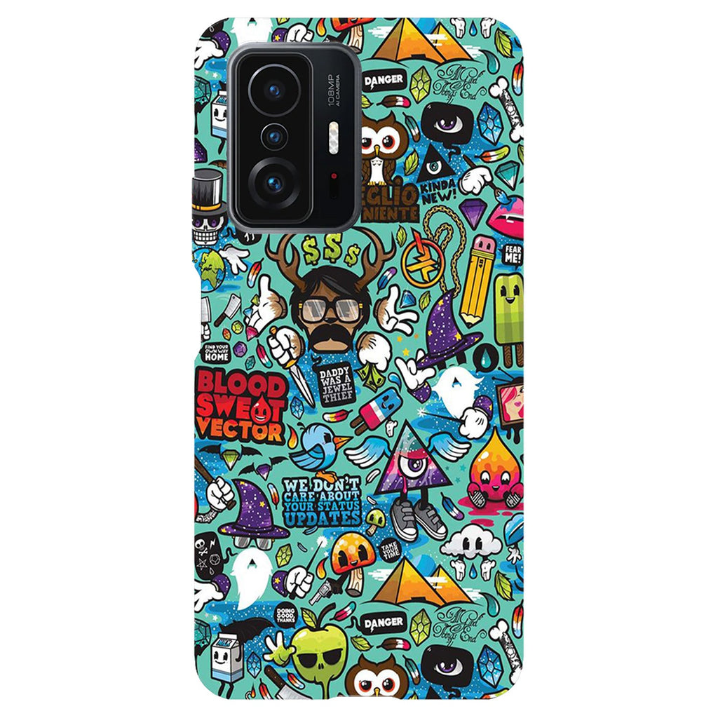 Husa compatibila cu Xiaomi Mi 11 Lite model Modern Graffity, Silicon, TPU, Viceversa