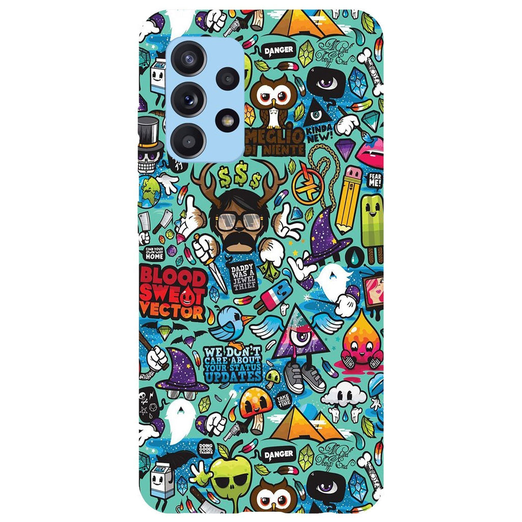 Husa compatibila cu Samsung Galaxy A73 5G model Modern Graffity, Silicon, TPU, Viceversa