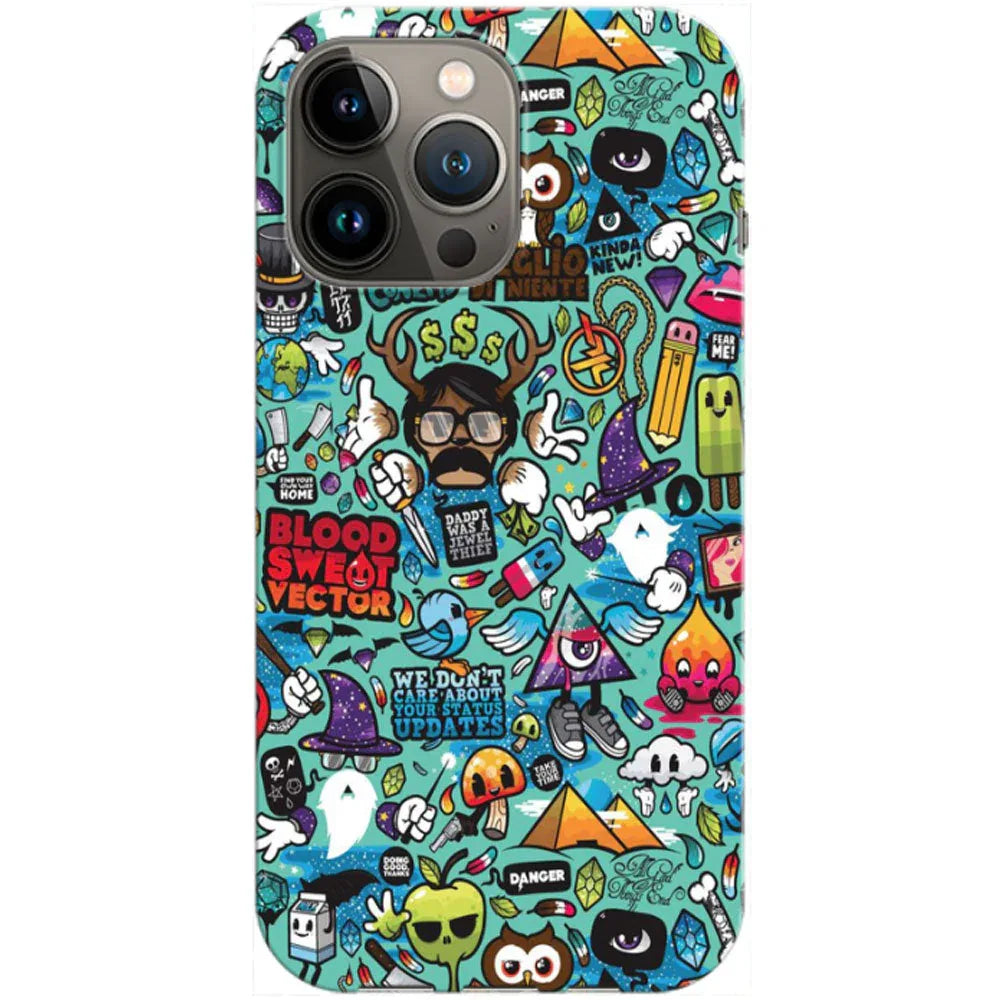 Husa compatibila cu Apple iPhone 14 Pro Max model Modern Graffity, Silicon, TPU, Viceversa - Viceversa
