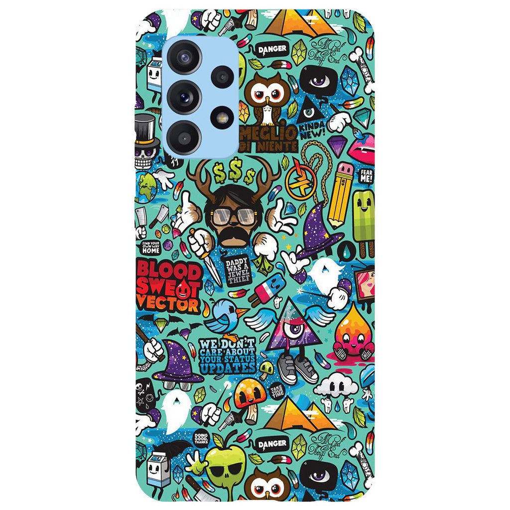 Husa Samsung Galaxy Galaxy A72 model Modern Graffity, Silicon, TPU, Viceversa