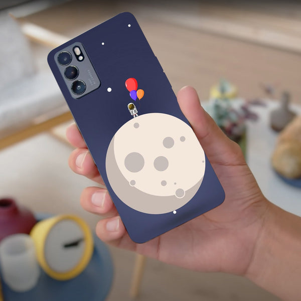 Husa compatibila cu Oppo Reno 5 4G model Moon Party, Silicon, TPU, Viceversa