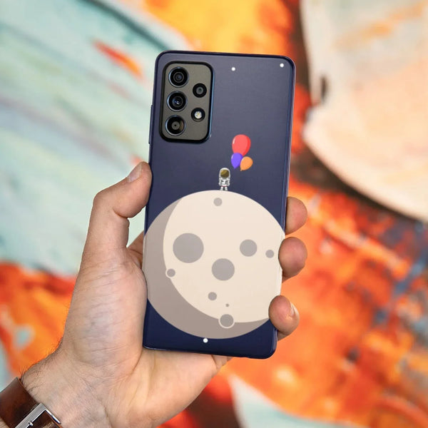 Husa compatibila cu Samsung Galaxy A52 5G model Moon Party, Silicon, TPU, Viceversa - Viceversa