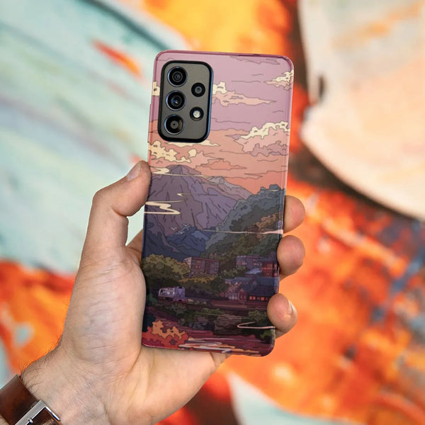 Husa compatibila cu Samsung Galaxy A53 5G model Mountain train, Silicon, TPU, Viceversa - Viceversa