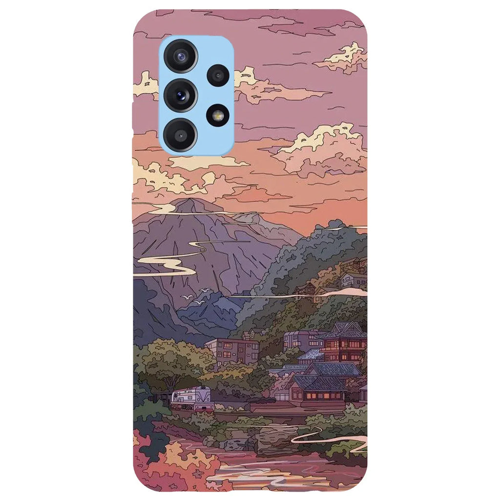 Husa compatibila cu Samsung Galaxy A53 5G model Mountain train, Silicon, TPU, Viceversa - Viceversa