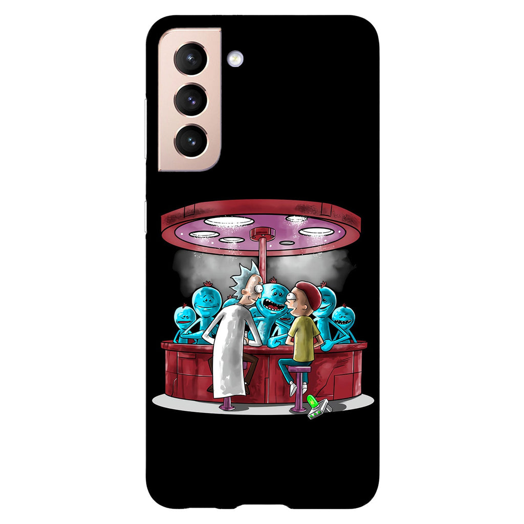 Husa compatibila cu Samsung Galaxy S21 FE model Mr meeseeks Bar, Silicon, TPU, Viceversa
