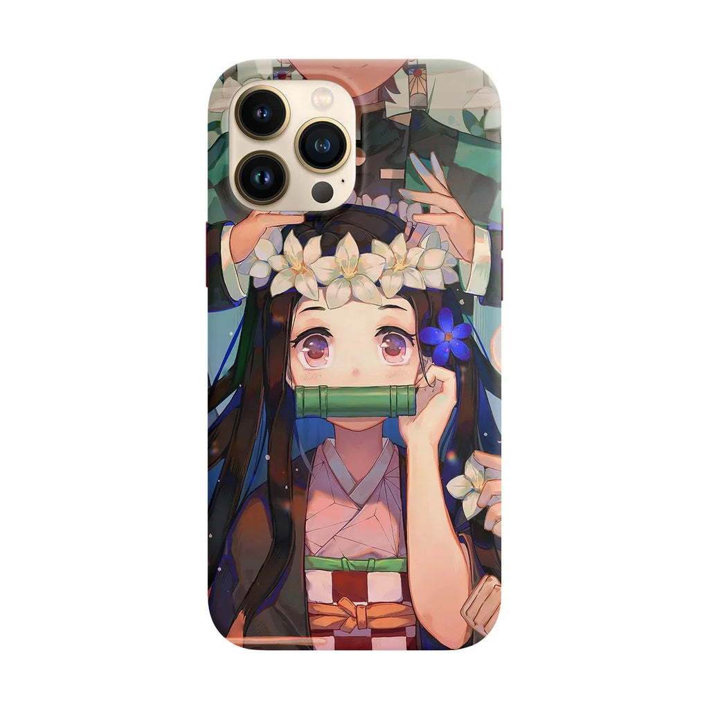 Husa compatibila cu Apple iPhone 12 model Nezuko Kamado, Silicon, TPU, Viceversa - Viceversa