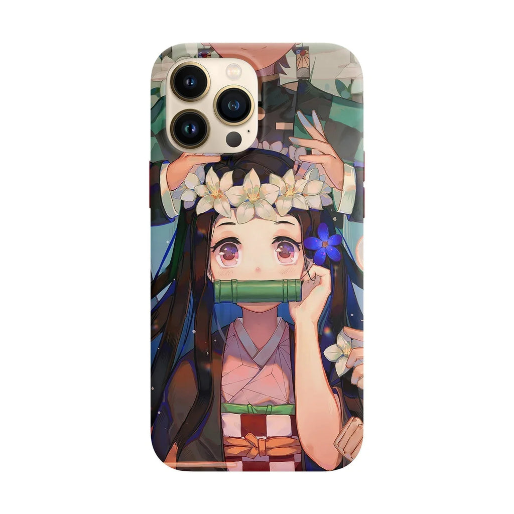 Husa compatibila cu Apple iPhone 14 Pro Max model Nezuko Kamado, Silicon, TPU, Viceversa - Viceversa
