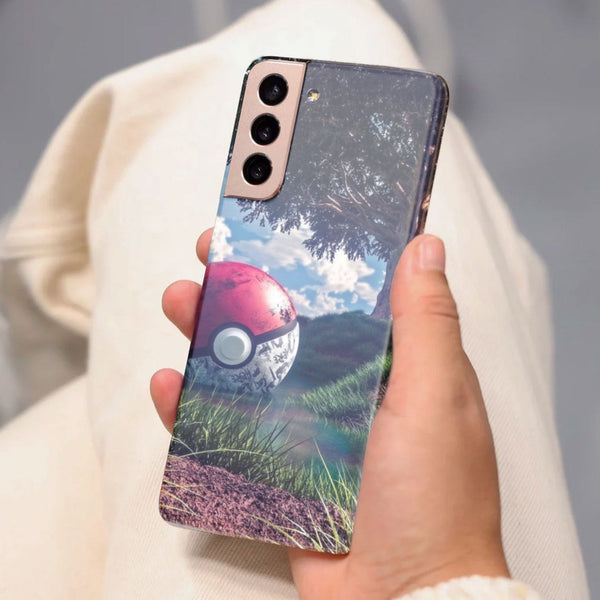 Husa compatibila cu Samsung Galaxy S21 FE model Old pokeball, Silicon, TPU, Viceversa