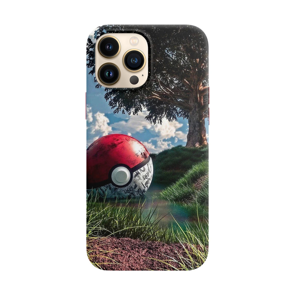 Husa compatibila cu Apple iPhone 12 Pro Max model Old pokeball,Silicon, Tpu, Viceversa